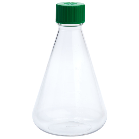 Celltreat Erlenmeyer Flask, Vent Cap, Plain Bottom, PETG, Sterile, 1000mL 229813